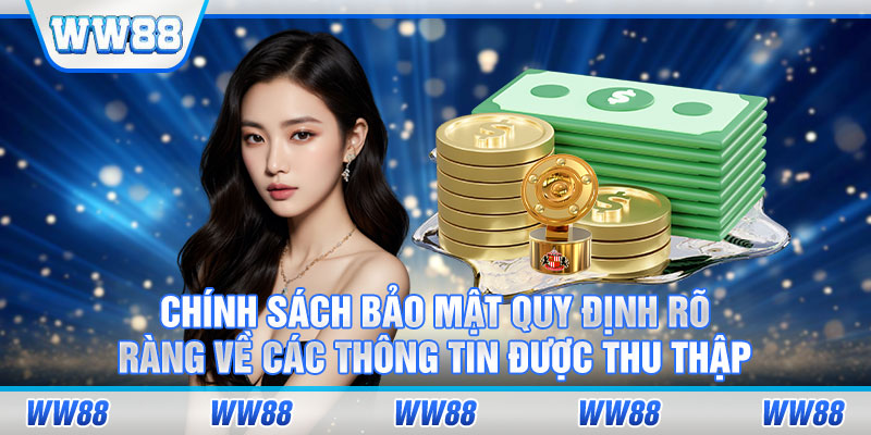 Chính sách bảo mật quy định rõ ràng về các thông tin được thu thập